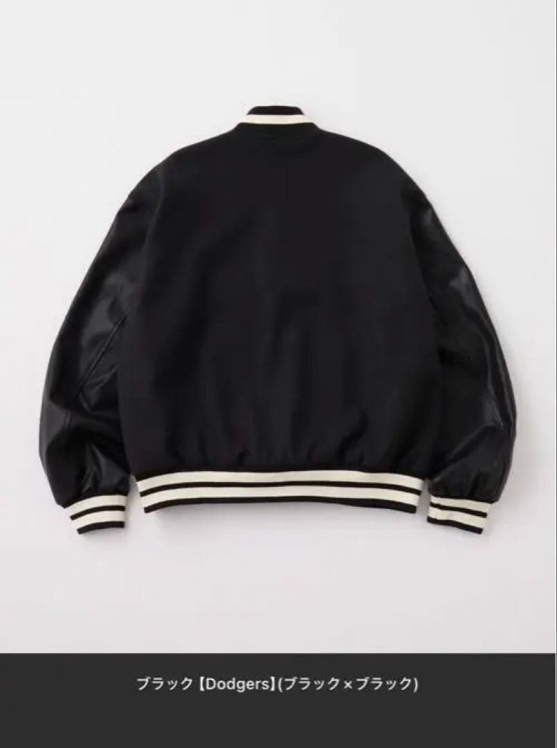 ブラック LA Dodgers スタジャン