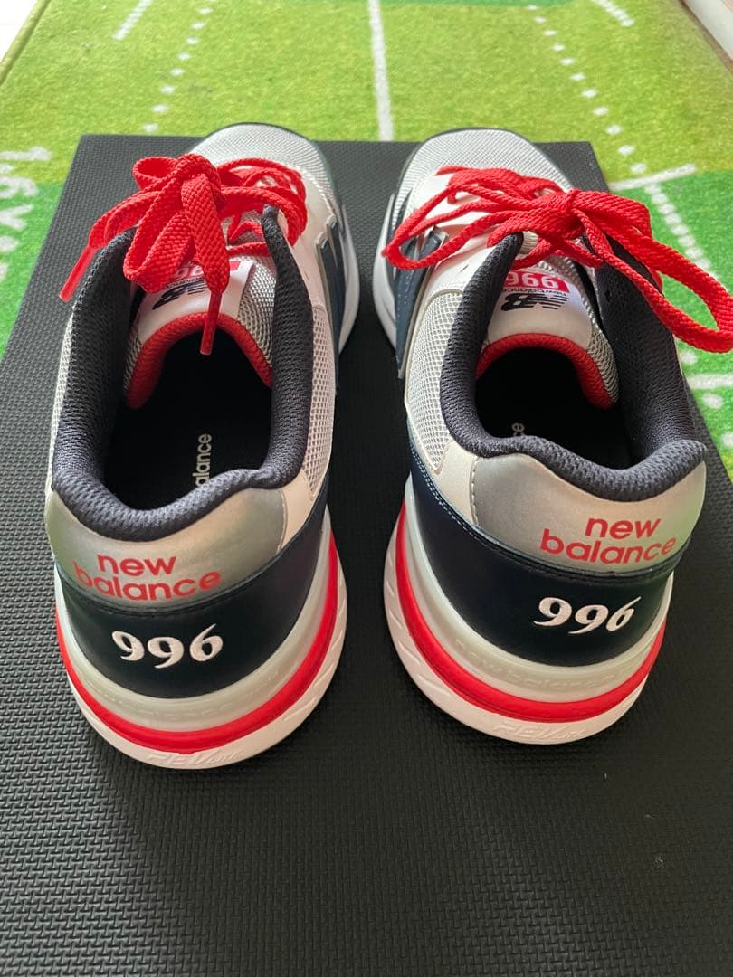New Balance 996ゴルフシューズ ネイビー/ホワイト/レッド