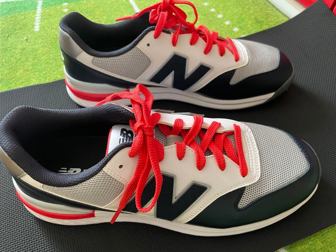 New Balance 996ゴルフシューズ ネイビー/ホワイト/レッド