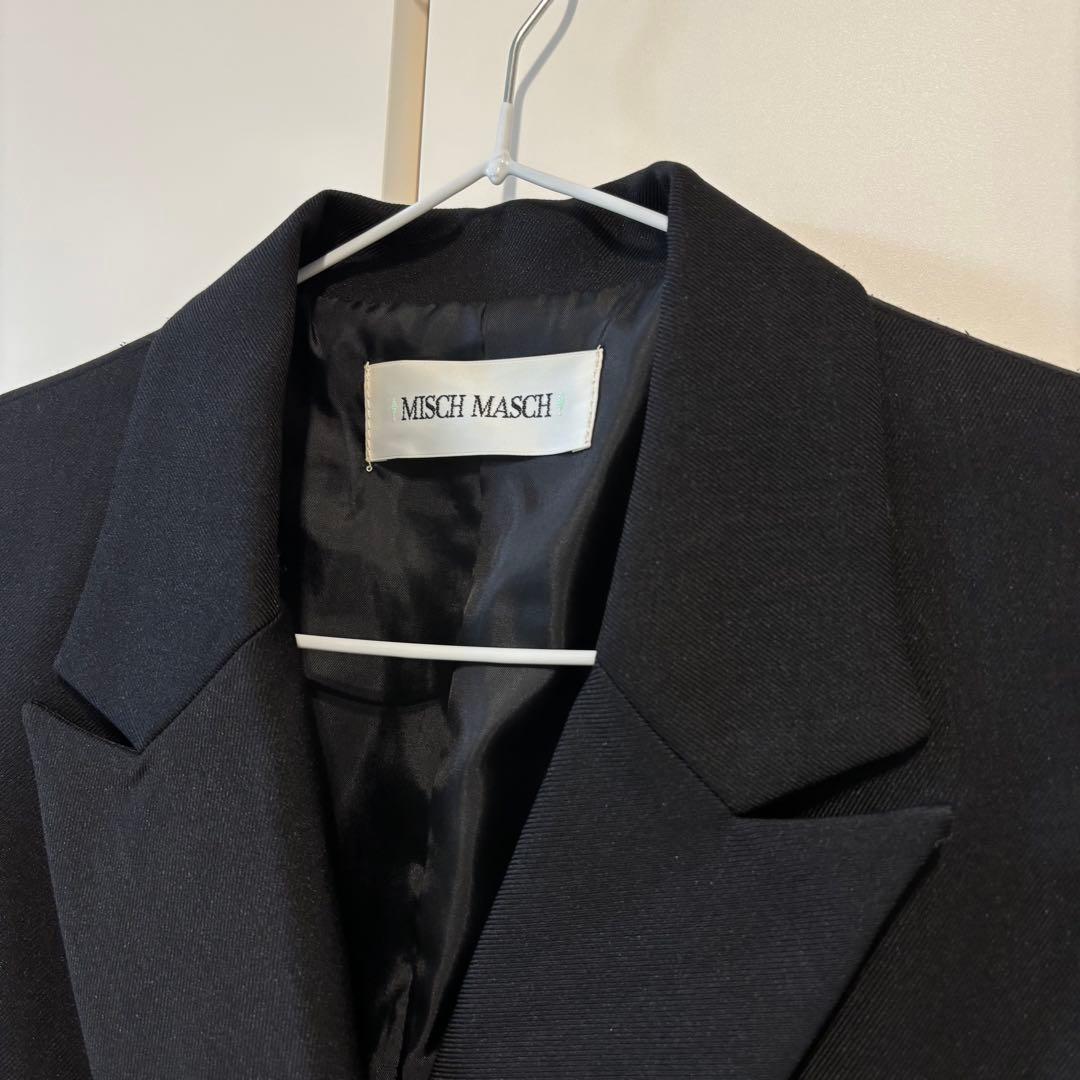 ミッシュマッシュ パールダブルテーラージャケット/MM338501 ブラック