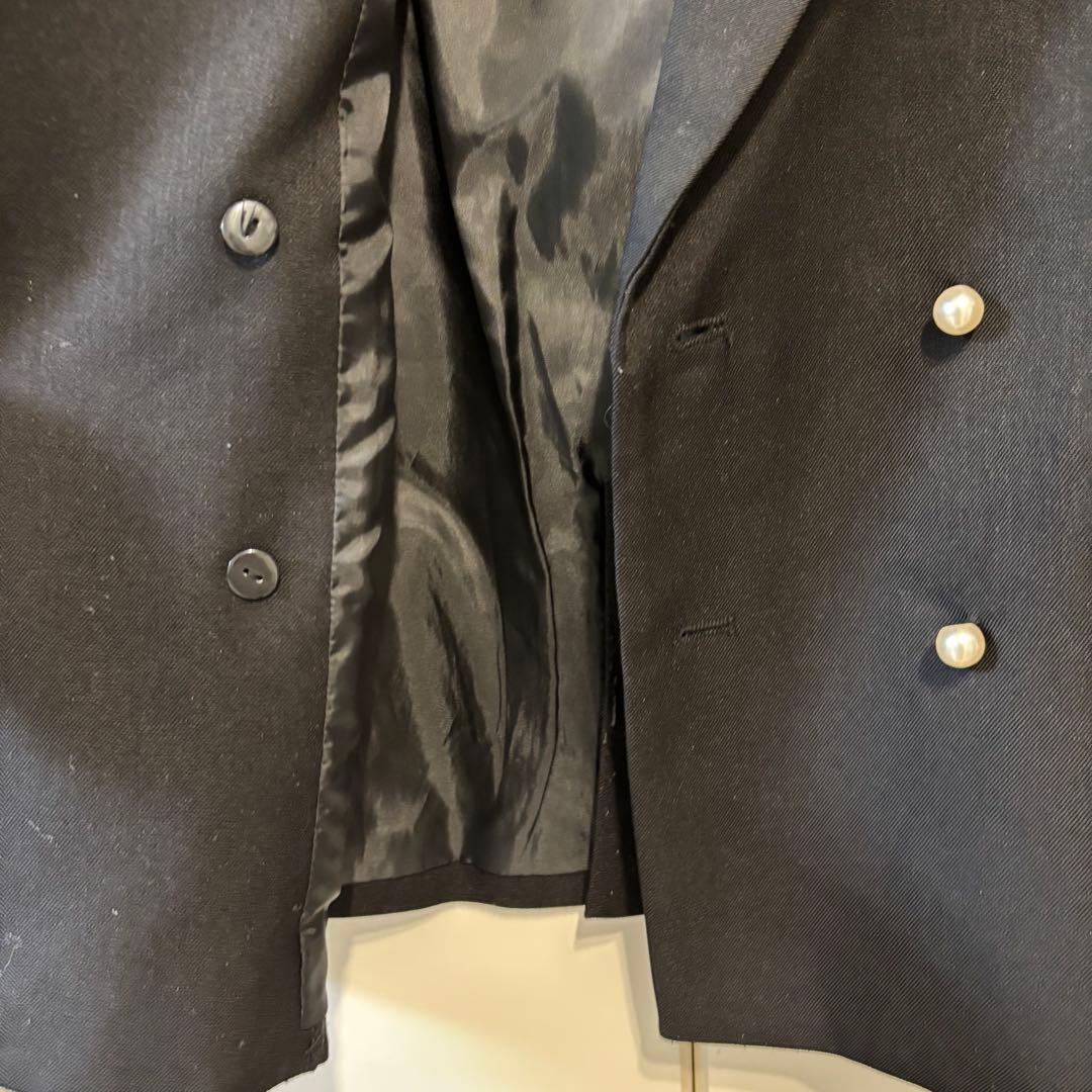 ミッシュマッシュ パールダブルテーラージャケット/MM338501 ブラック