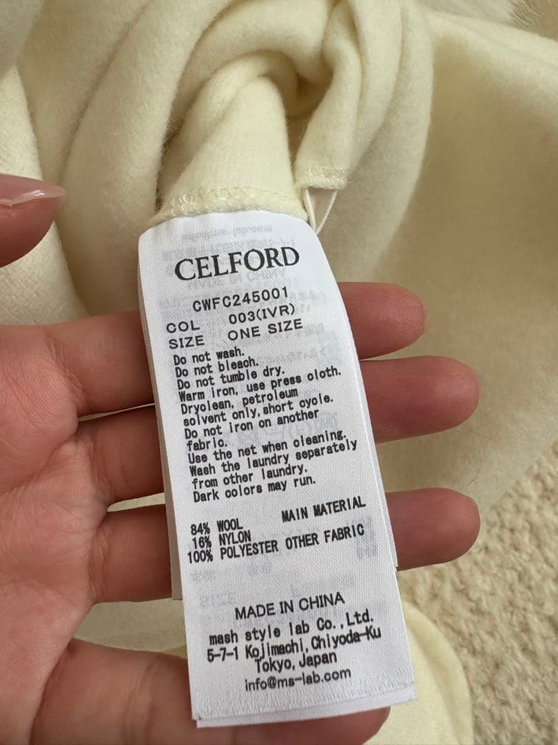 CELFORD ポンチョコート ワンサイズ