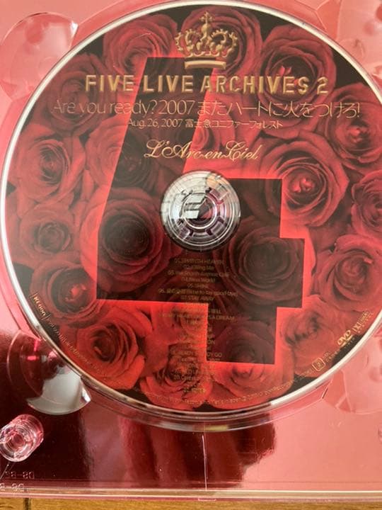 ※バラ売可能※ L'Arc〜en〜Ciel FIVE LIVE ARCHIVES