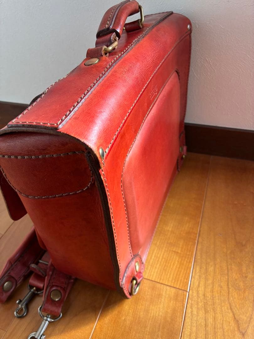 HERZ　横型ランドセル　2way　リュック・バックパック　レッド