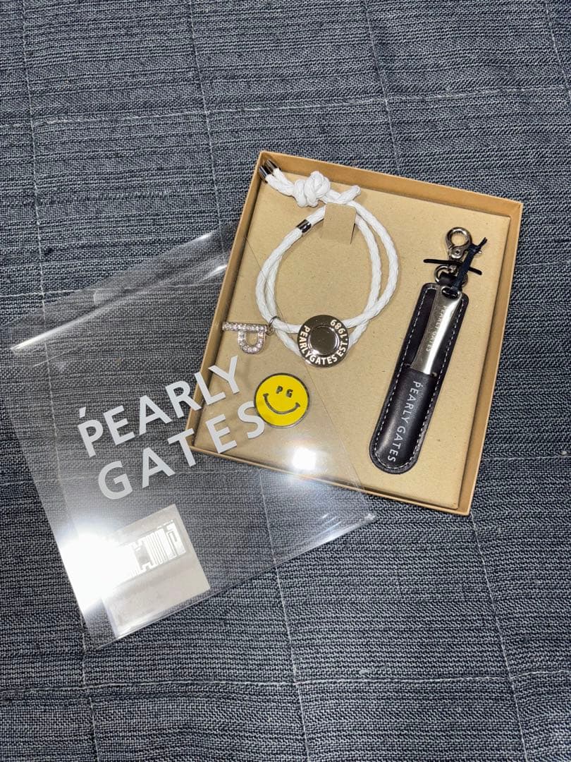 （新品）パーリーゲイツ 、高級グリーンフォーク、ボールマーカーセット