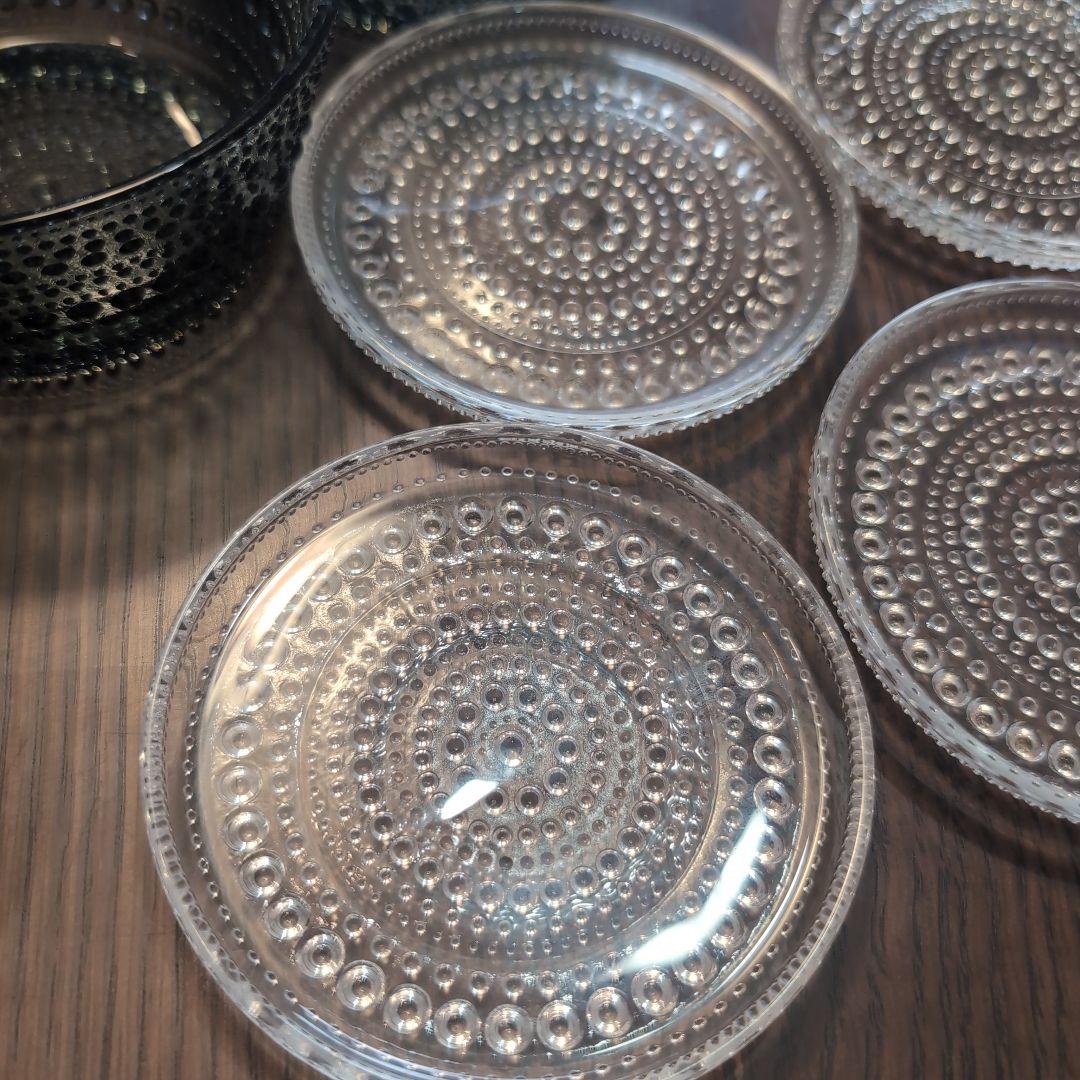 コ*♡様 カステヘルミ　10cm　プレート　　ボウル　グレー　クリア