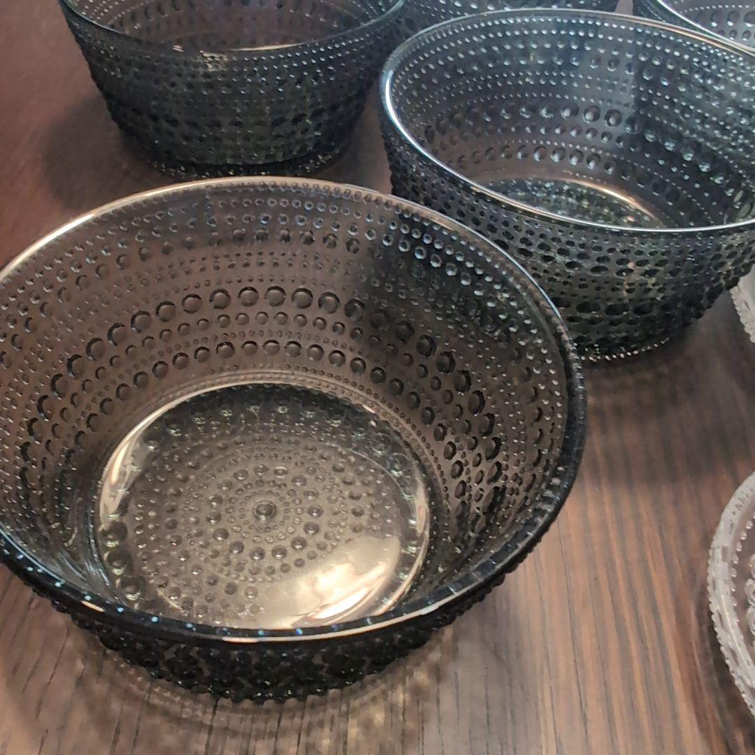 コ*♡様 カステヘルミ　10cm　プレート　　ボウル　グレー　クリア