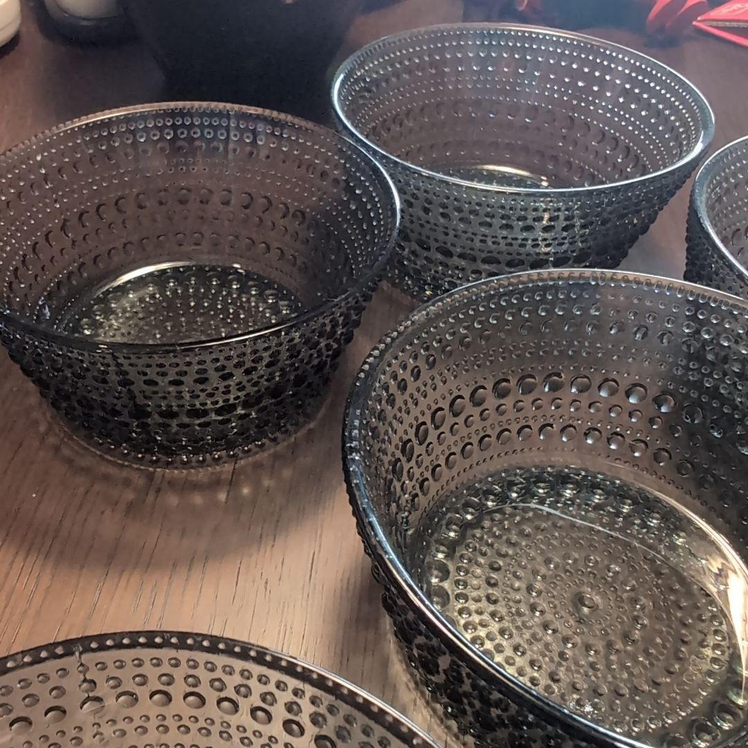 コ*♡様 カステヘルミ　10cm　プレート　　ボウル　グレー　クリア