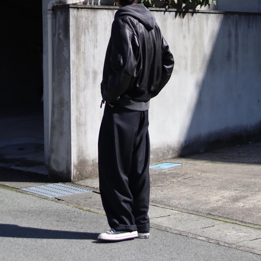 パンツ MAATEE&SONS MILITARY SLACKS WOOL STRIPE