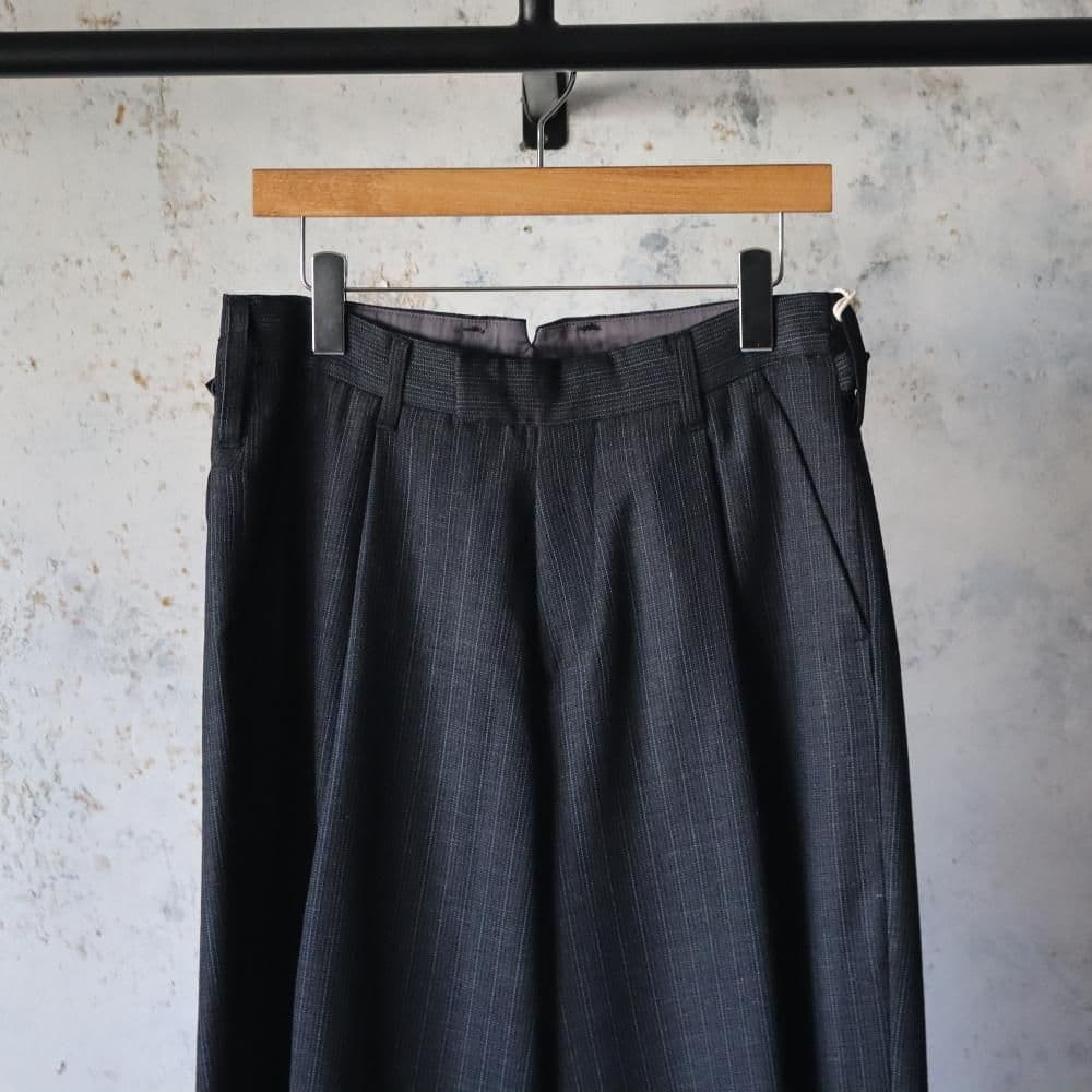 パンツ MAATEE&SONS MILITARY SLACKS WOOL STRIPE