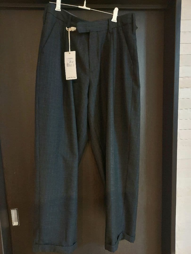 パンツ MAATEE&SONS MILITARY SLACKS WOOL STRIPE