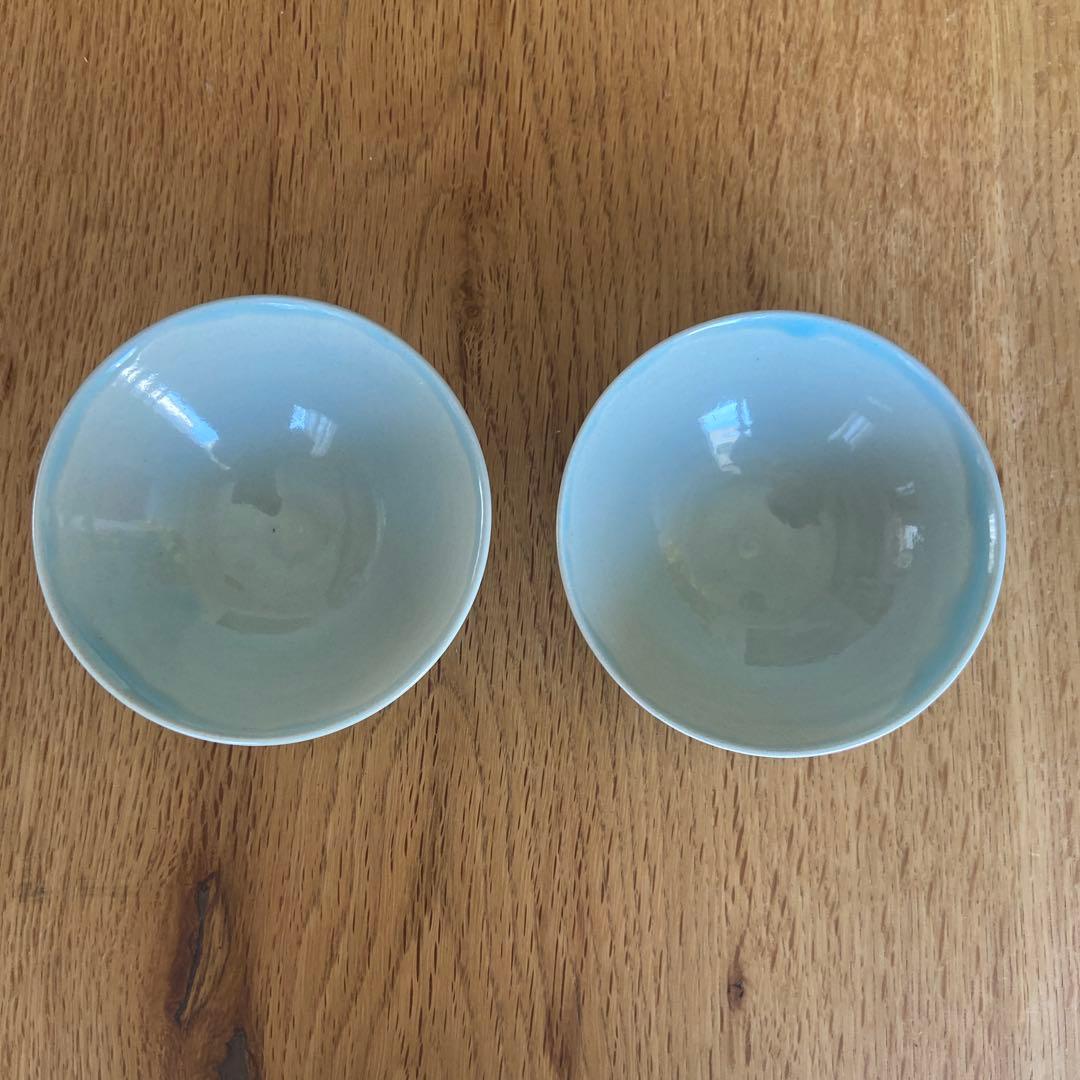 クリスチャン　ペロション　淡い青色の浅いボウル2個セット