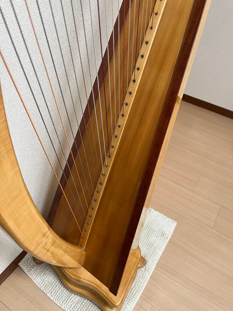 ◆直接取引◆ 横浜◆ 青山ハープ　36弦　弦楽器　良好　ハープ本体
