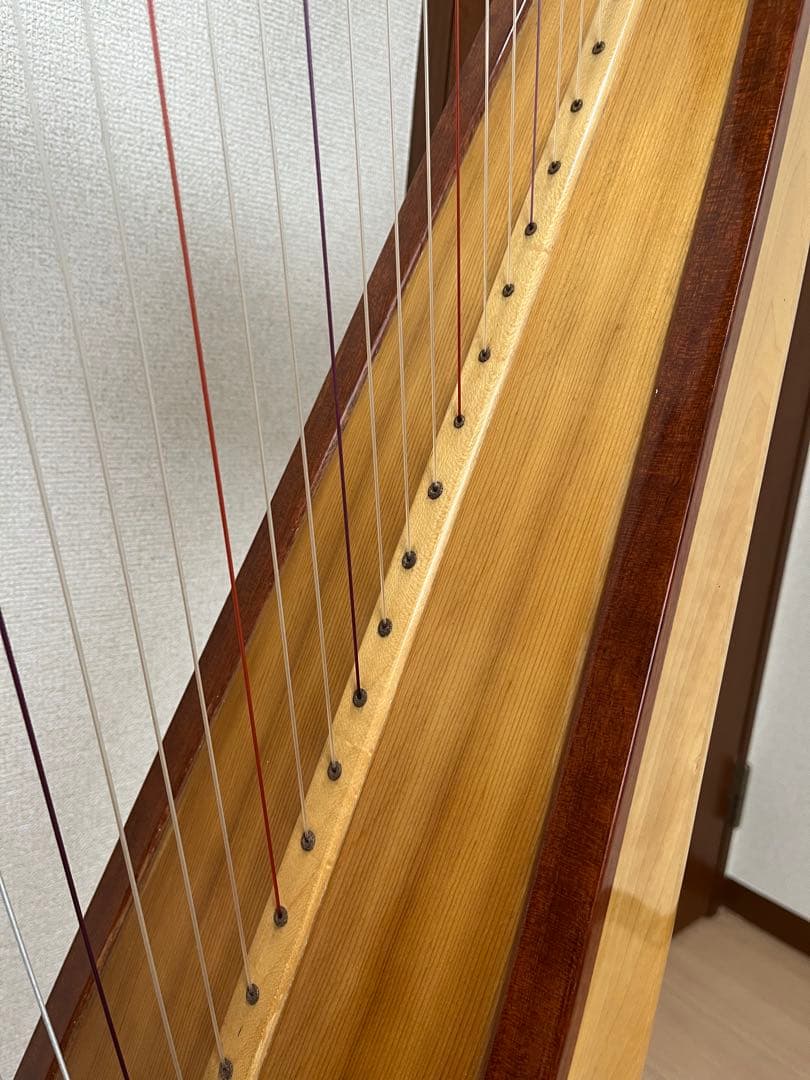 ◆直接取引◆ 横浜◆ 青山ハープ　36弦　弦楽器　良好　ハープ本体