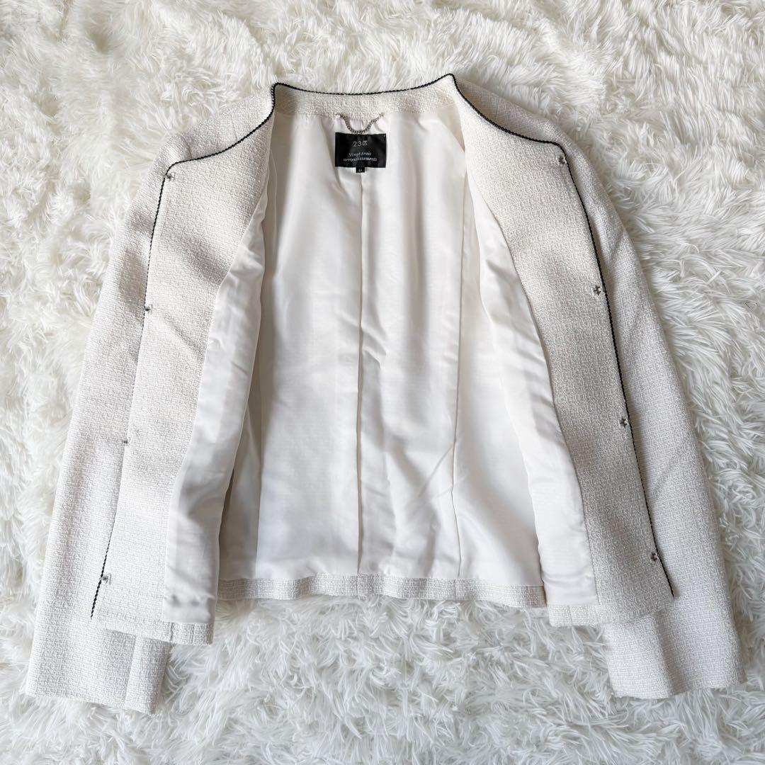 【美品】23区 セットアップ スカートスーツ ツイード セレモニー 大きめサイズ