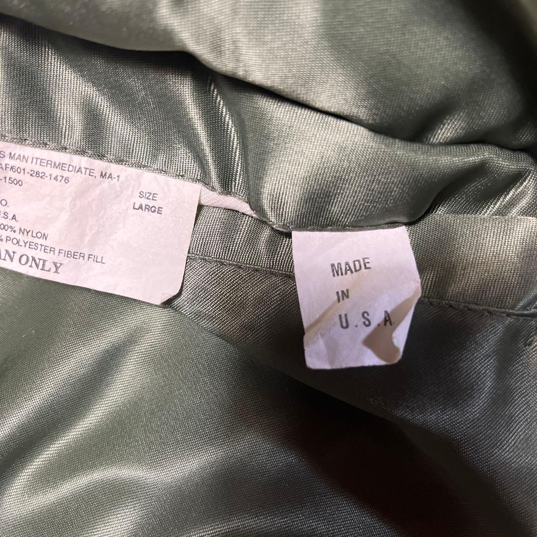 [USA製]CORINTH コリンス MA-1 90s IDEALジップLサイズ