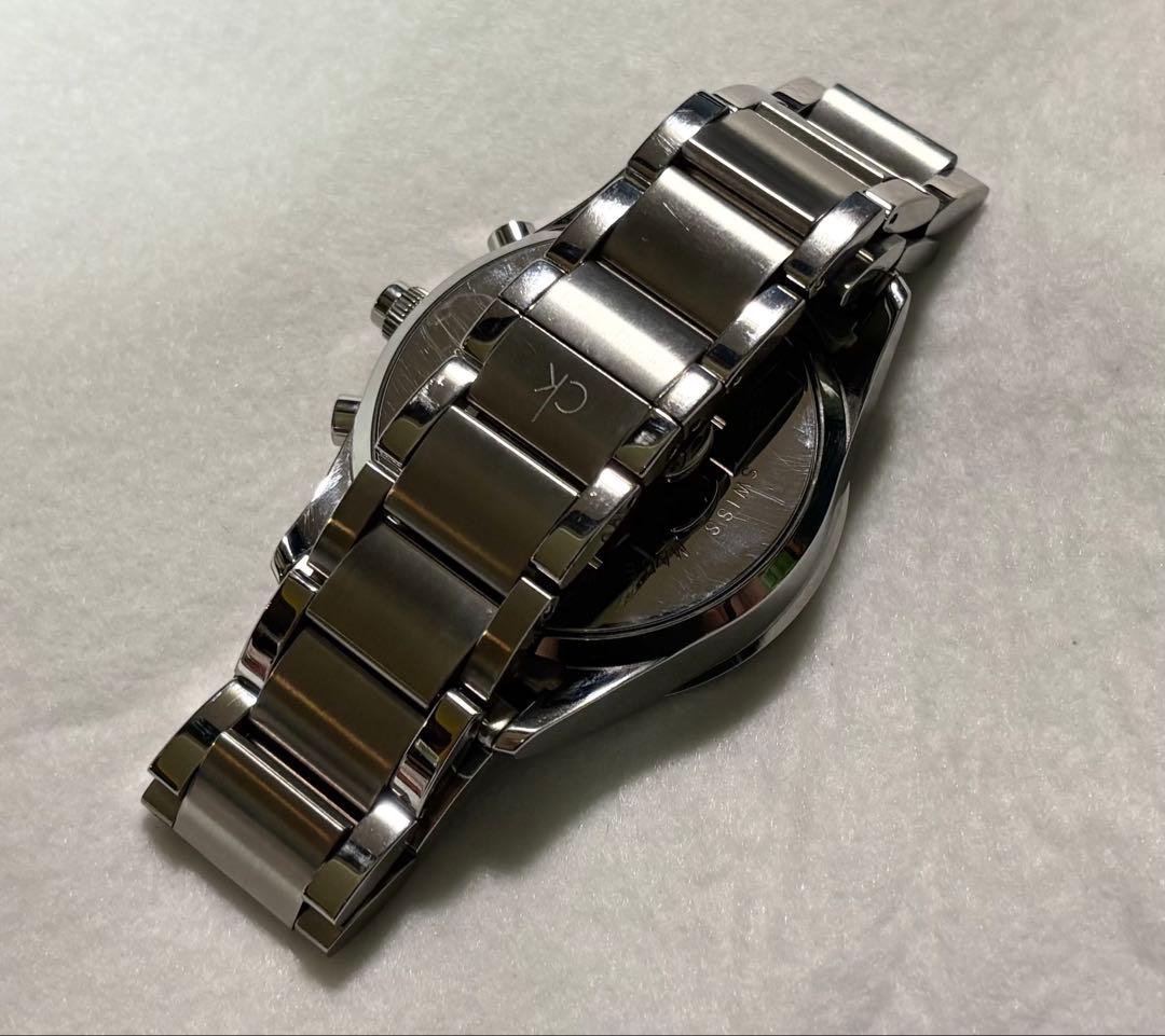   クロノグラフ メンズ腕時計 ブラック文字盤