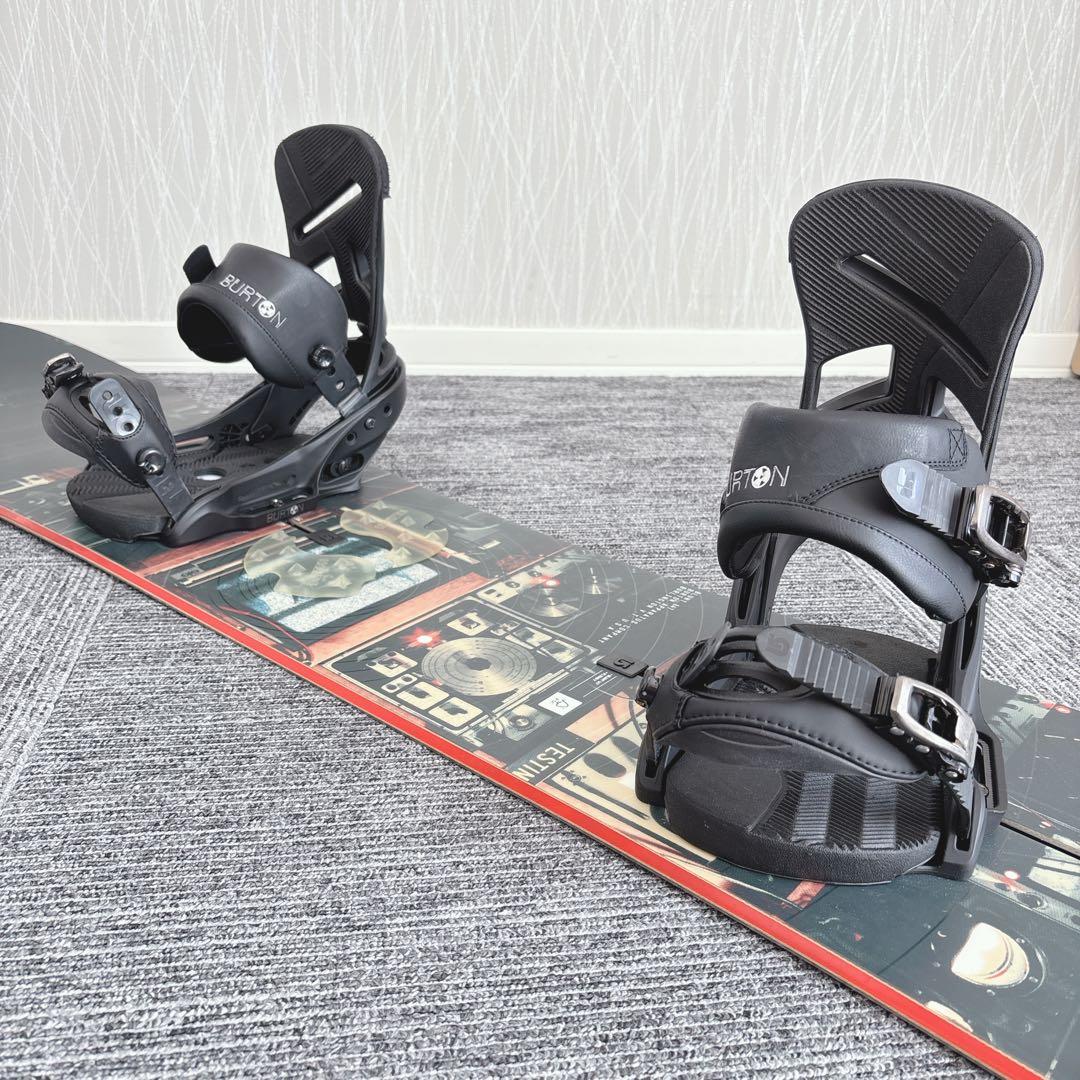 38美品❗️超豪華❗️バートン/BLUNT スノーボードセット★147cm+ビン付