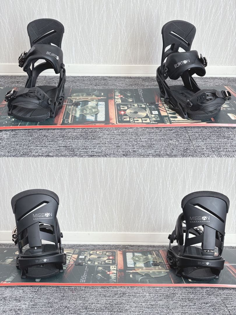 38美品❗️超豪華❗️バートン/BLUNT スノーボードセット★147cm+ビン付