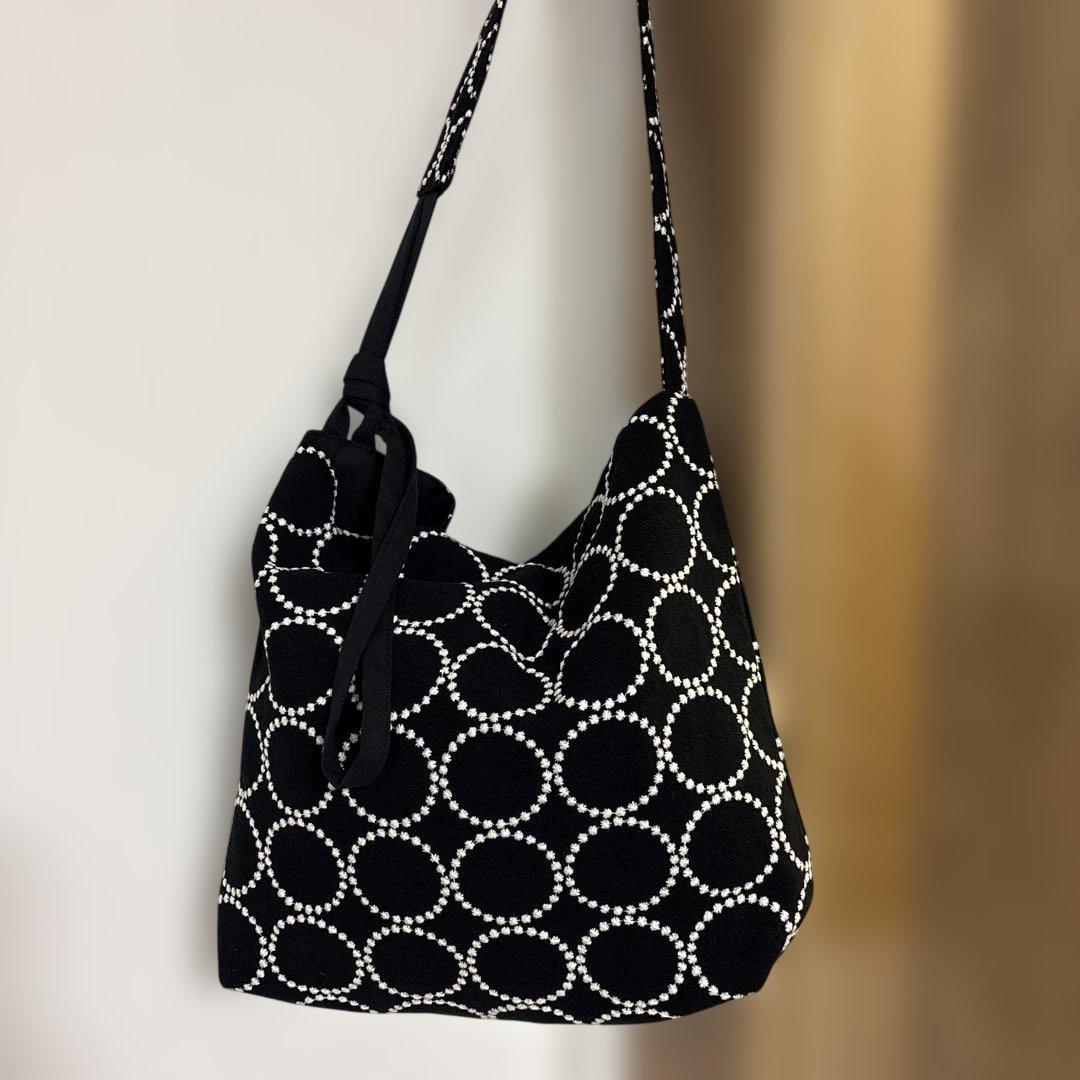 ミナペルホネン　ハンドメイド　ショルダーバッグ　タンバリン　M