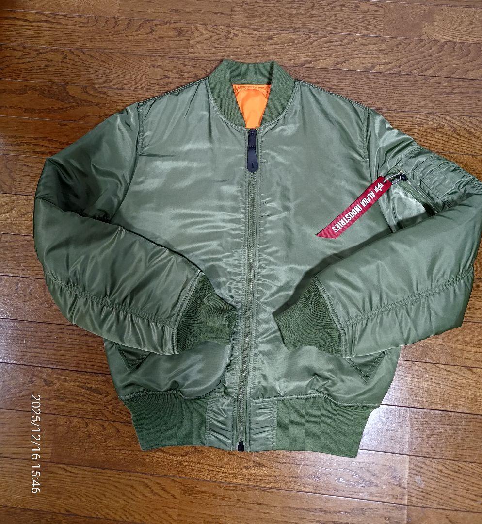 ALPHA INDUSTRIES MA-1 Sサイズ セージグリーン