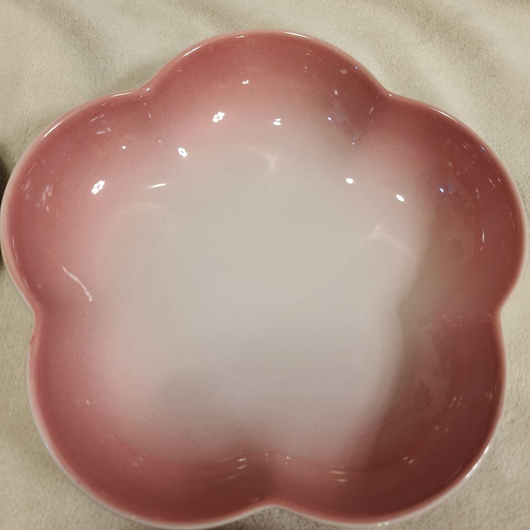 ル・クルーゼ フラワーディッシュ 4枚セット パウダーピンク