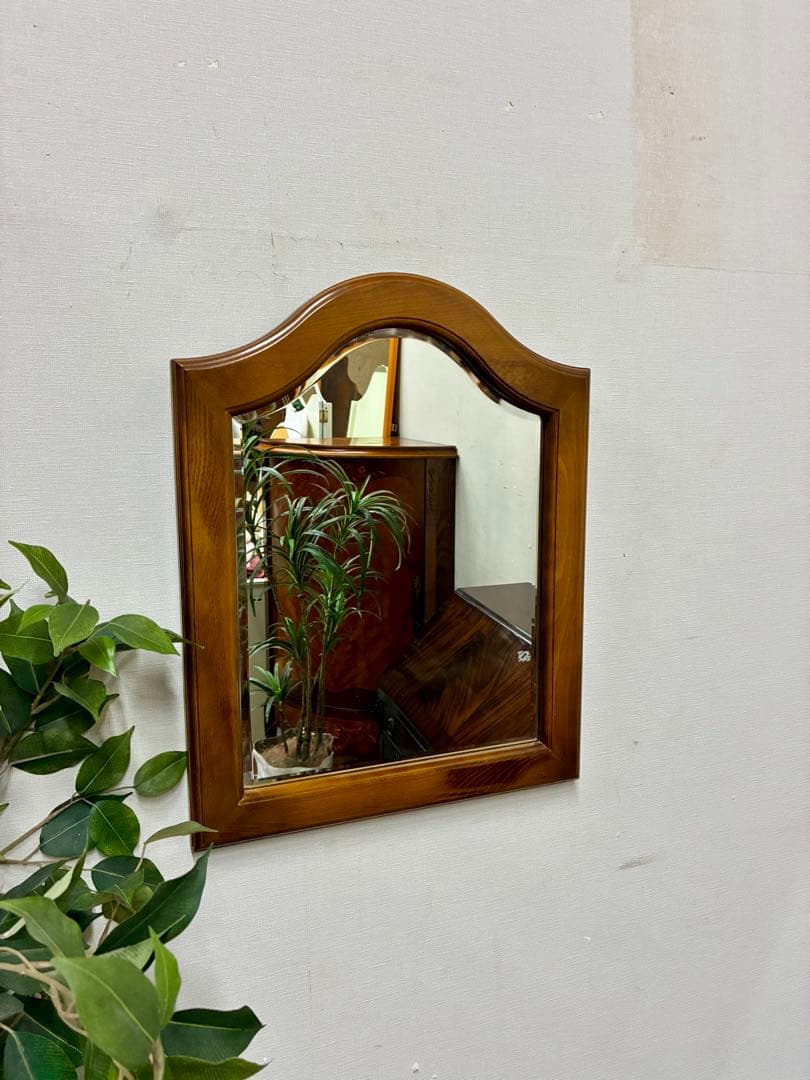 あや☆管383☆カリモク☆karimoku☆アンティーク☆ウォールミラー