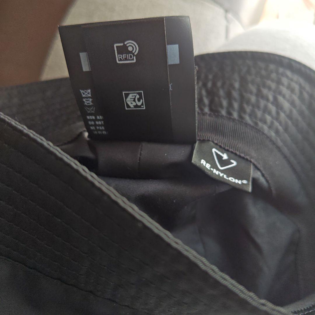 PRADA ブラック バケットハット Lサイズ　美品