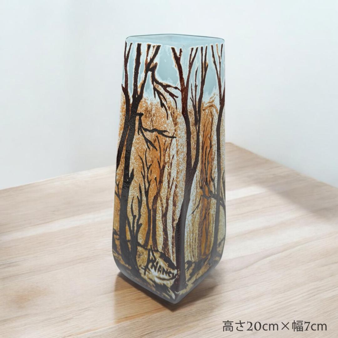 うらさん専用2本セット【証明書付】　ドームナンシー 花瓶 エナメル彩アンティーク