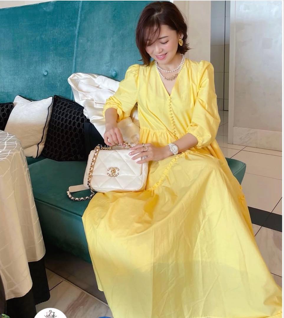 【イデアルールーチェ】コットンティアードワンピース 新品‼️