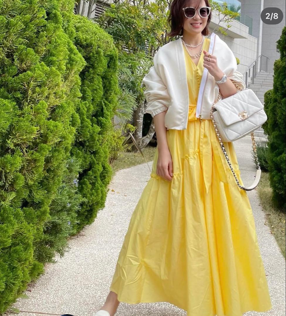 【イデアルールーチェ】コットンティアードワンピース 新品‼️