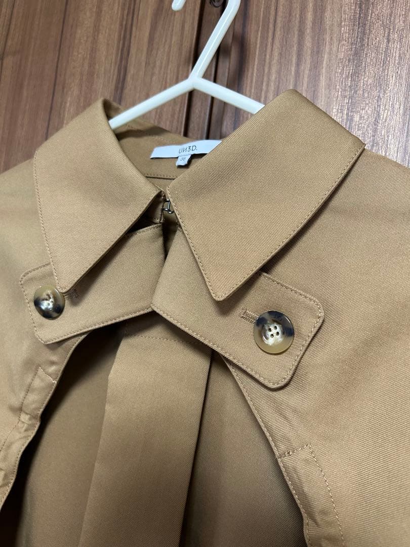 美品★ トレンチショートブルゾン