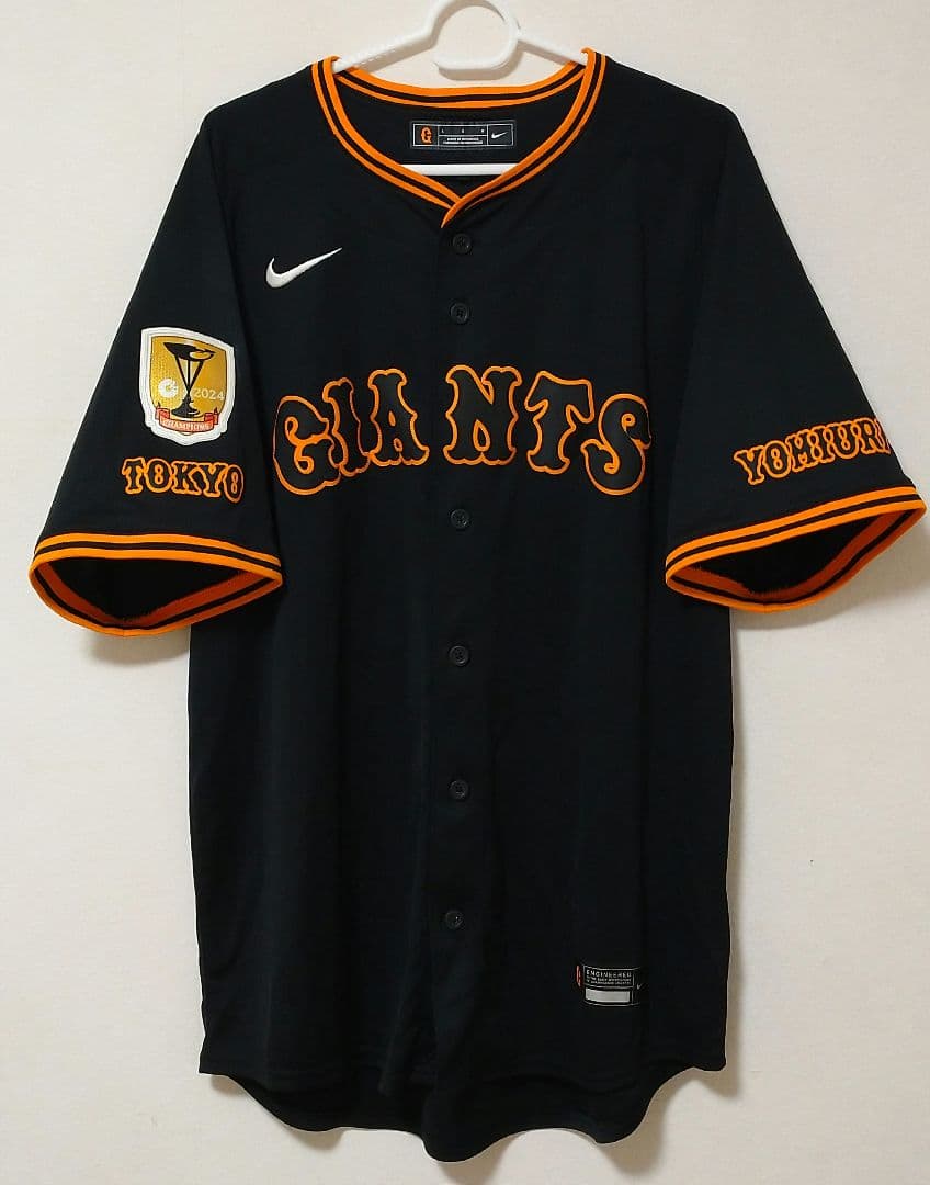 岡本選手 3rdユニフォーム 2024チャンピオンエンブレム ブラック