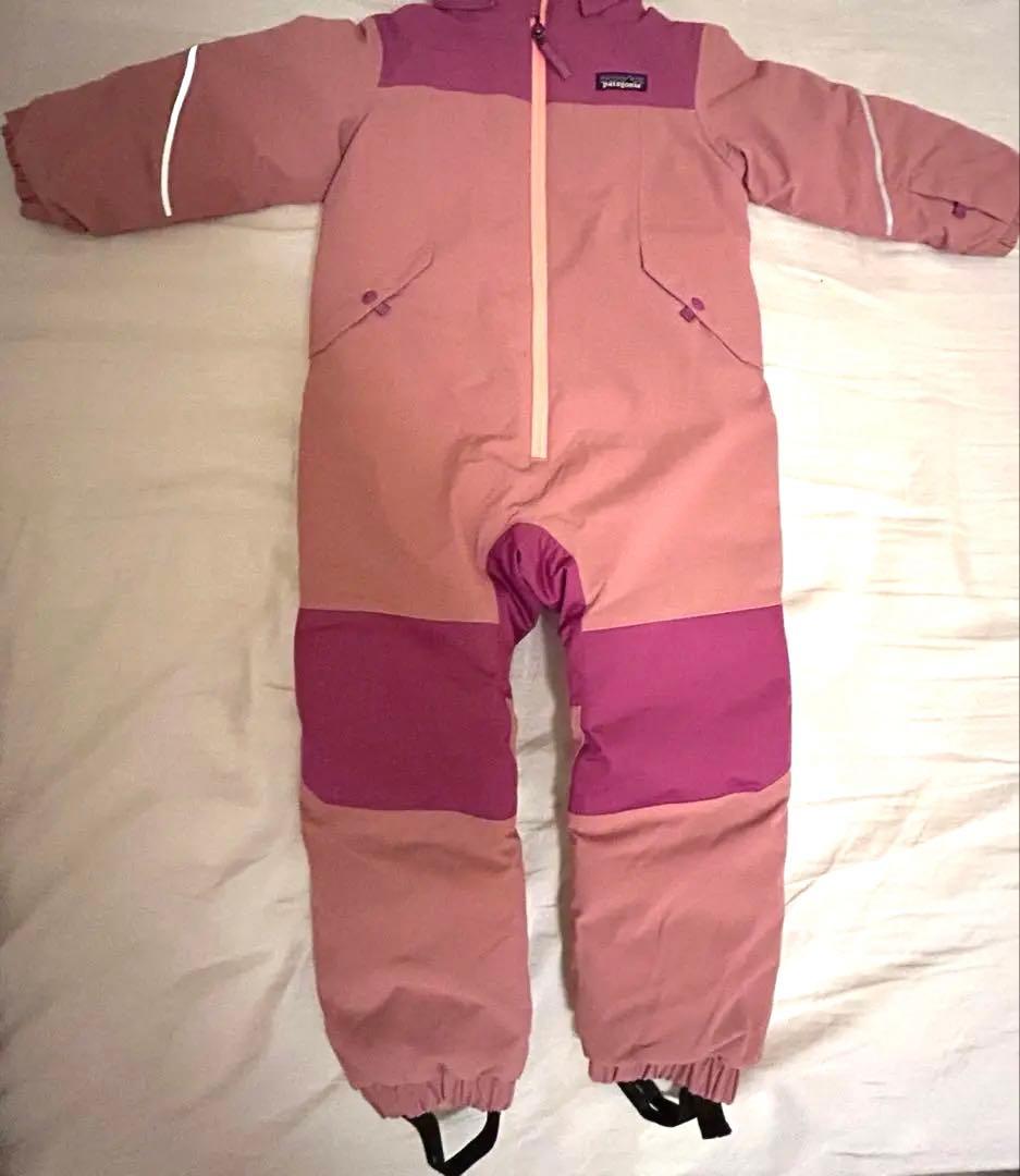 Patagonia 子ども用スキーウェア 3T ピンク/パープル