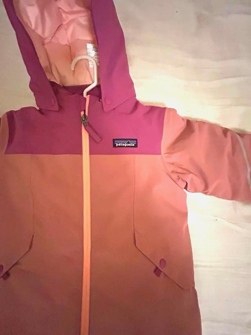 Patagonia 子ども用スキーウェア 3T ピンク/パープル
