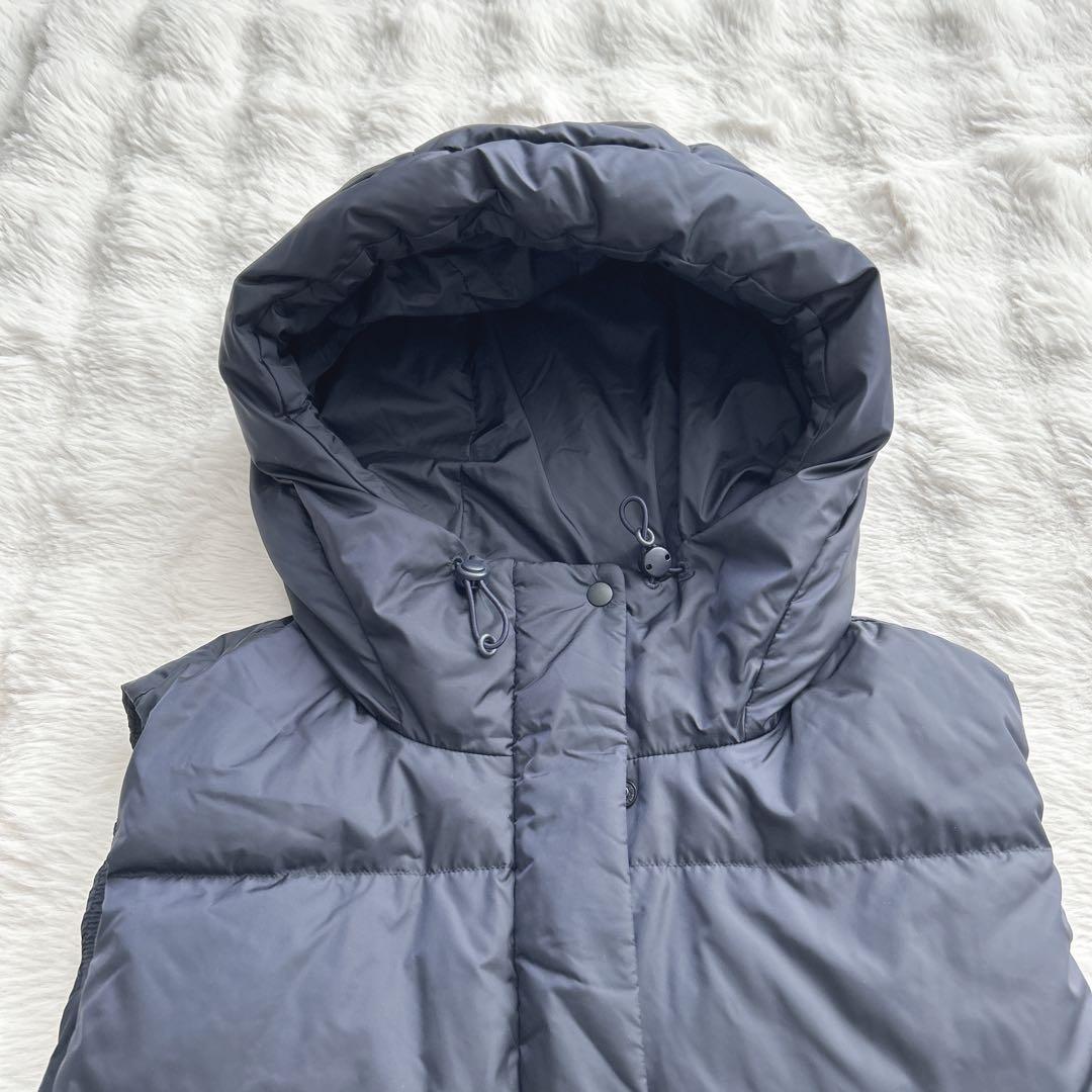 プラステ★ロングダウンベスト　ダウンコート　ブルゾン　ネイビー