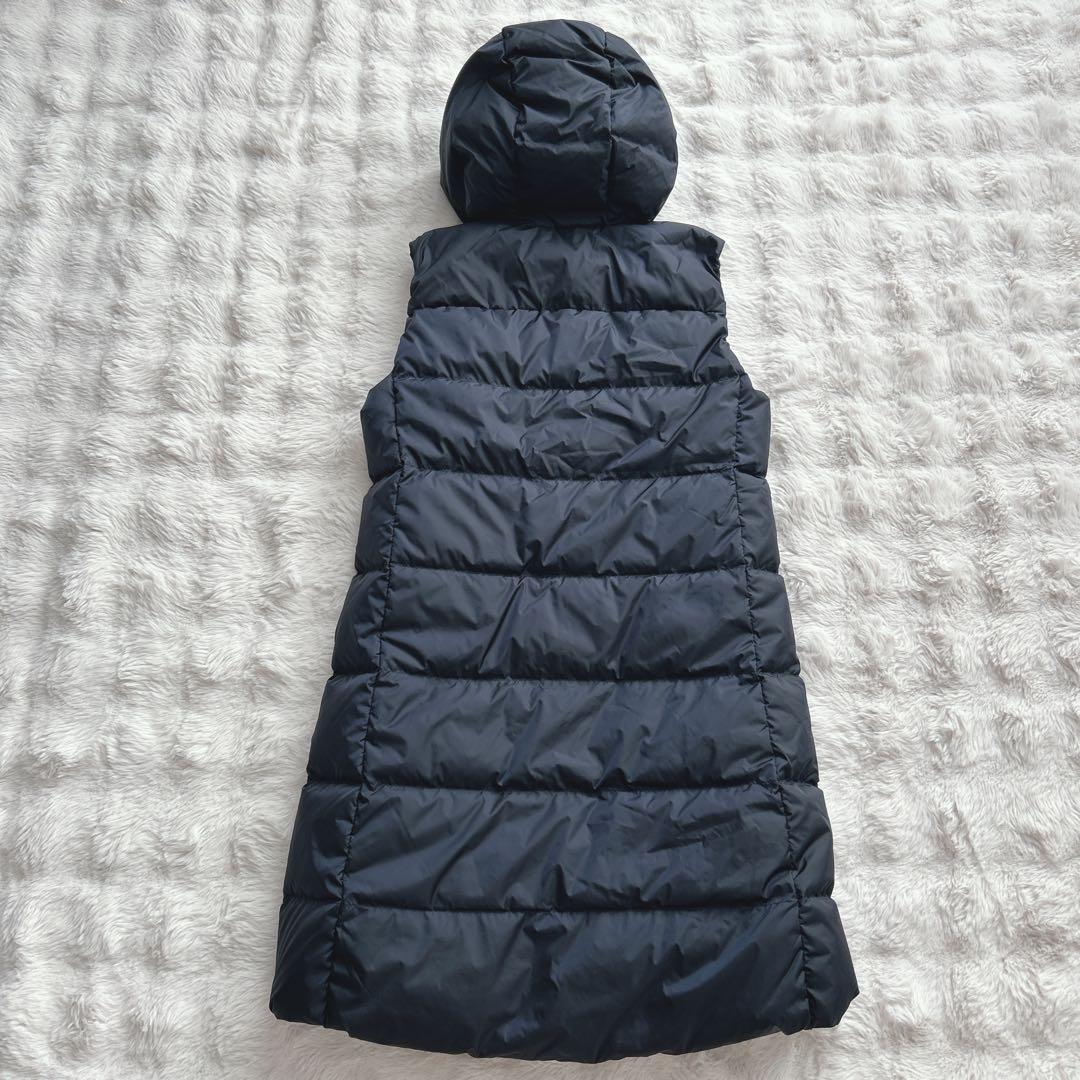 プラステ★ロングダウンベスト　ダウンコート　ブルゾン　ネイビー