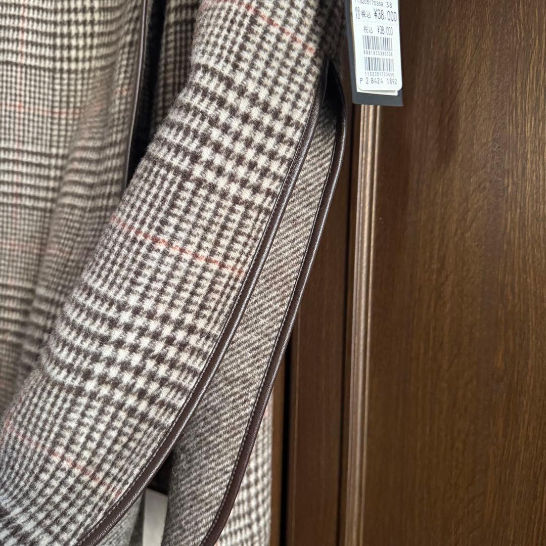 SHIRO❗️Aga パイピングチェックコート