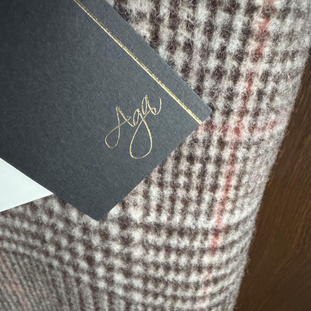 SHIRO❗️Aga パイピングチェックコート