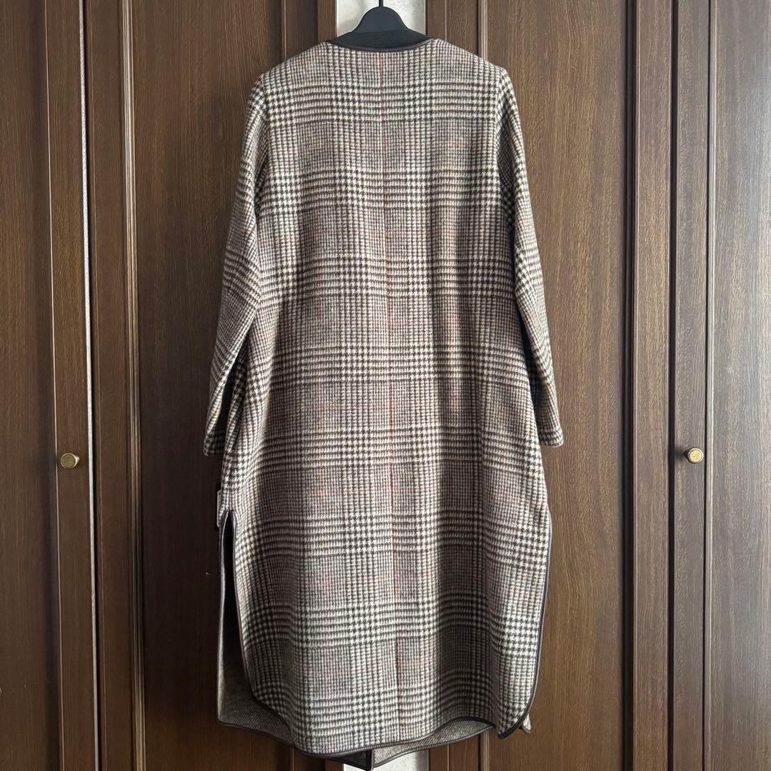 SHIRO❗️Aga パイピングチェックコート
