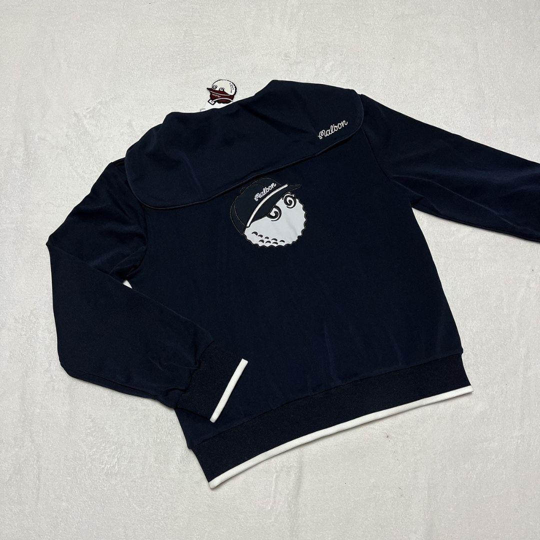 新品　マルボン　Malbon golf　ゴルフ　トップス　ネイビー　M