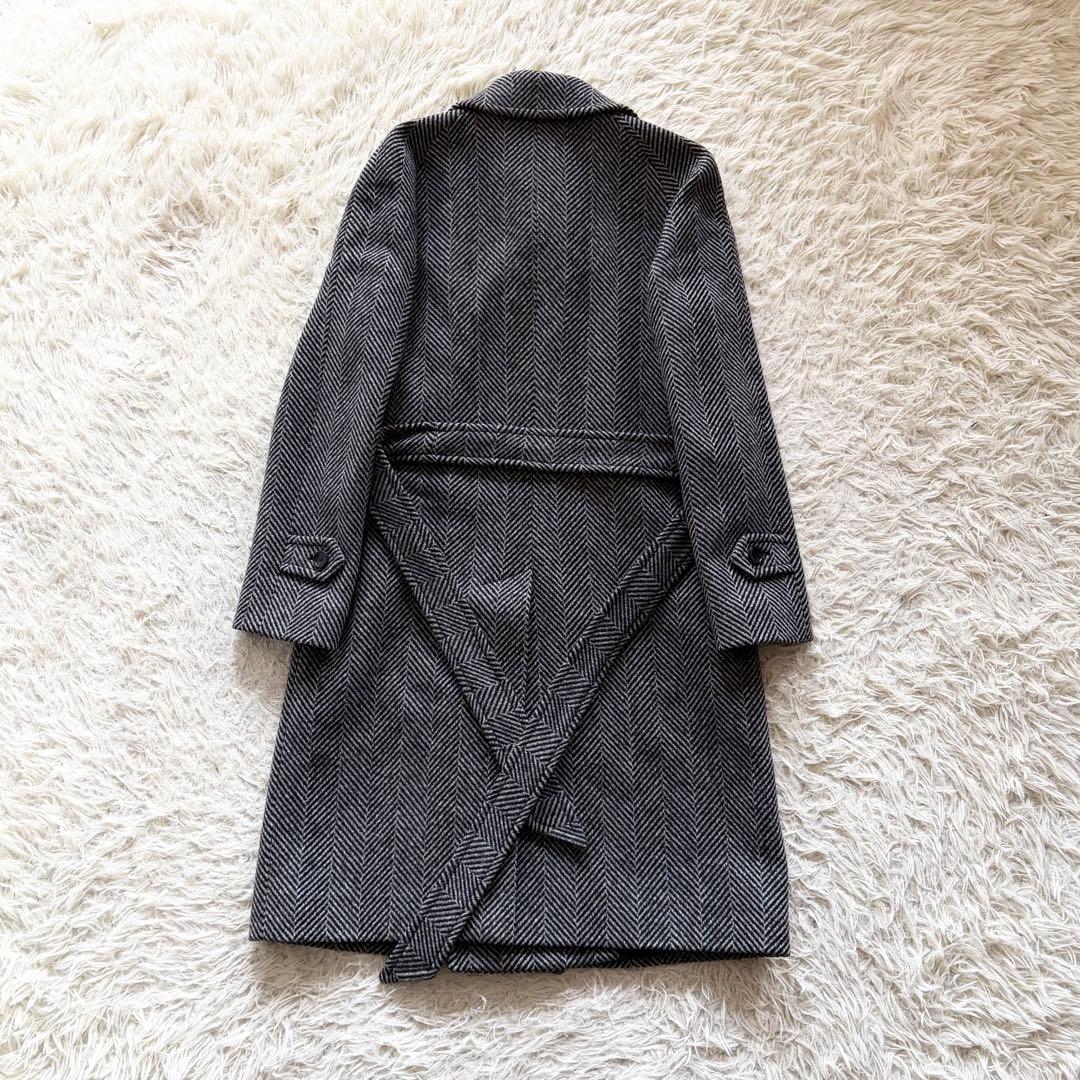 <極美品>TAGLIATORE RIPA ウール ベルデットコート サイズ44