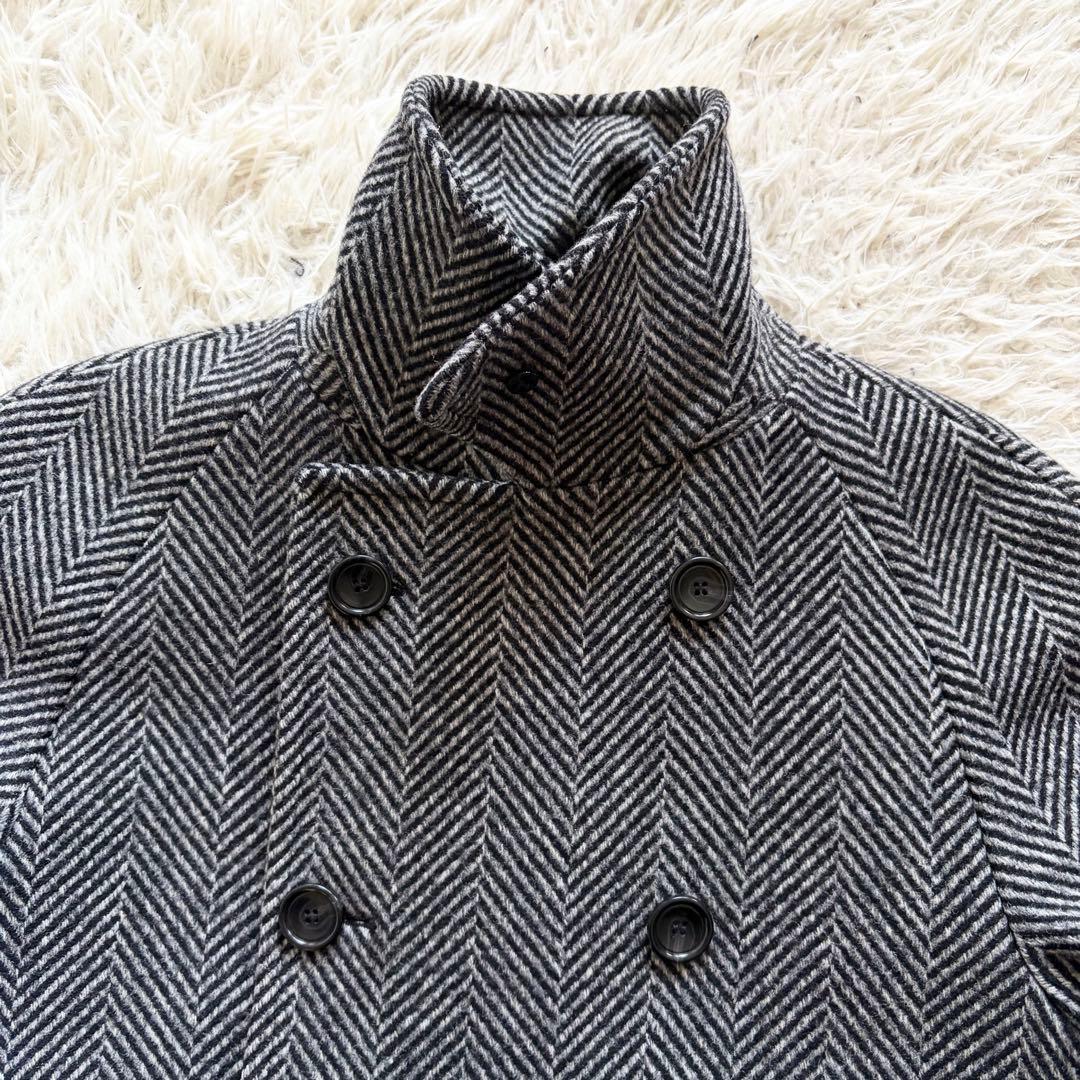 <極美品>TAGLIATORE RIPA ウール ベルデットコート サイズ44