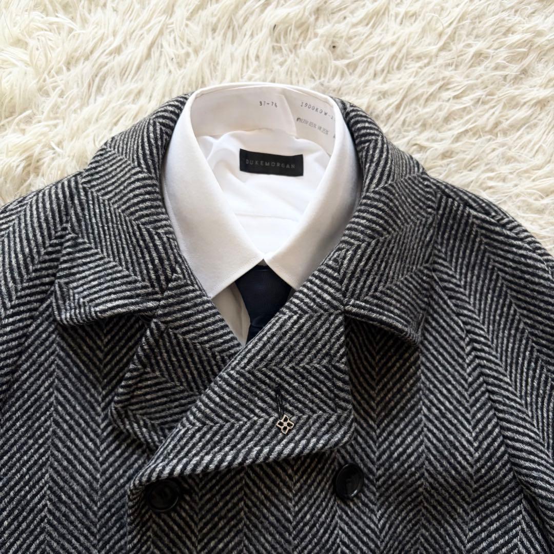 <極美品>TAGLIATORE RIPA ウール ベルデットコート サイズ44