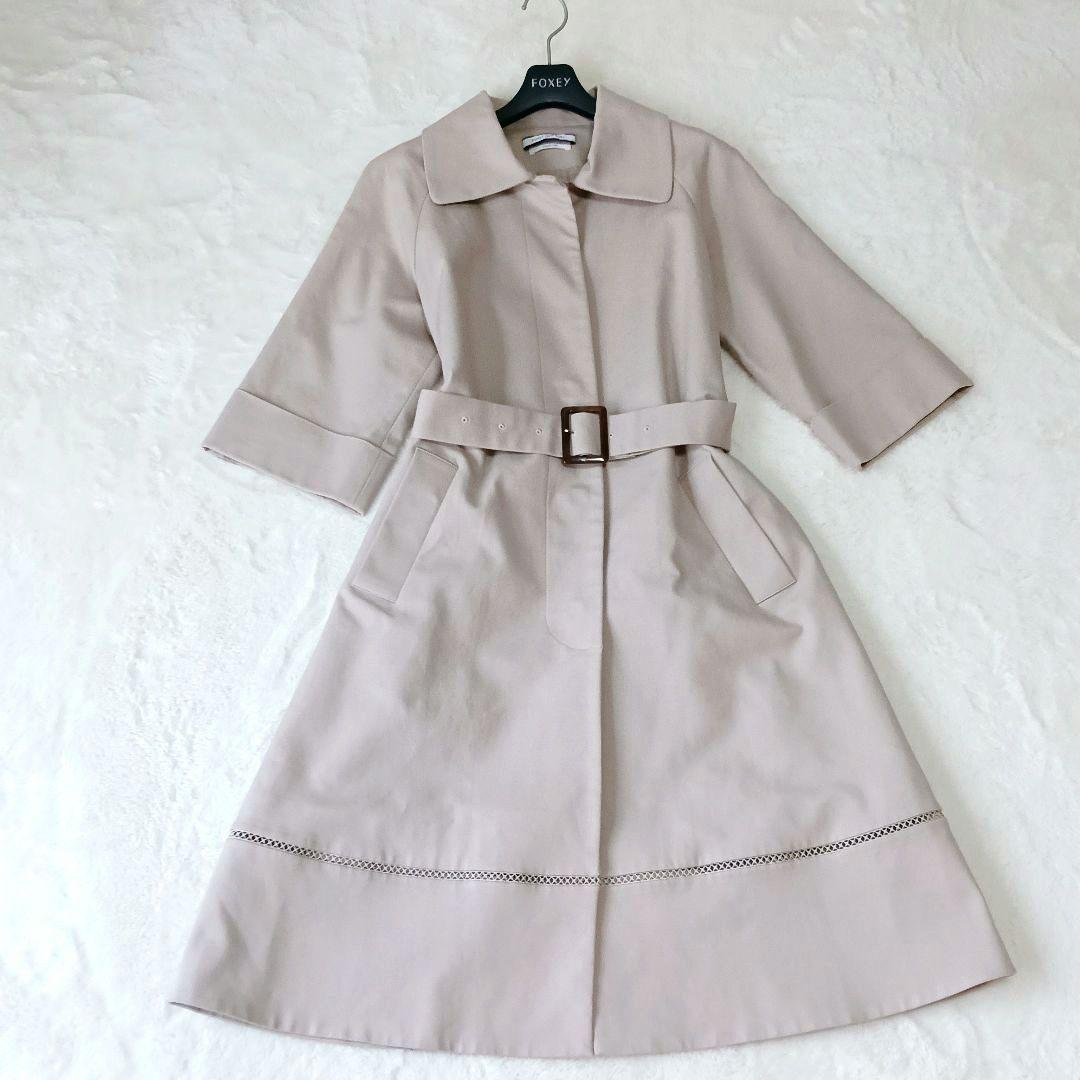 FOXEY　トレンチコート　40　ベルト