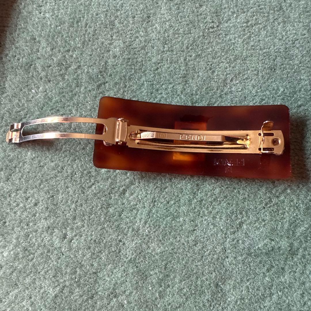 美品　FENDI ブラウン　バレッタ