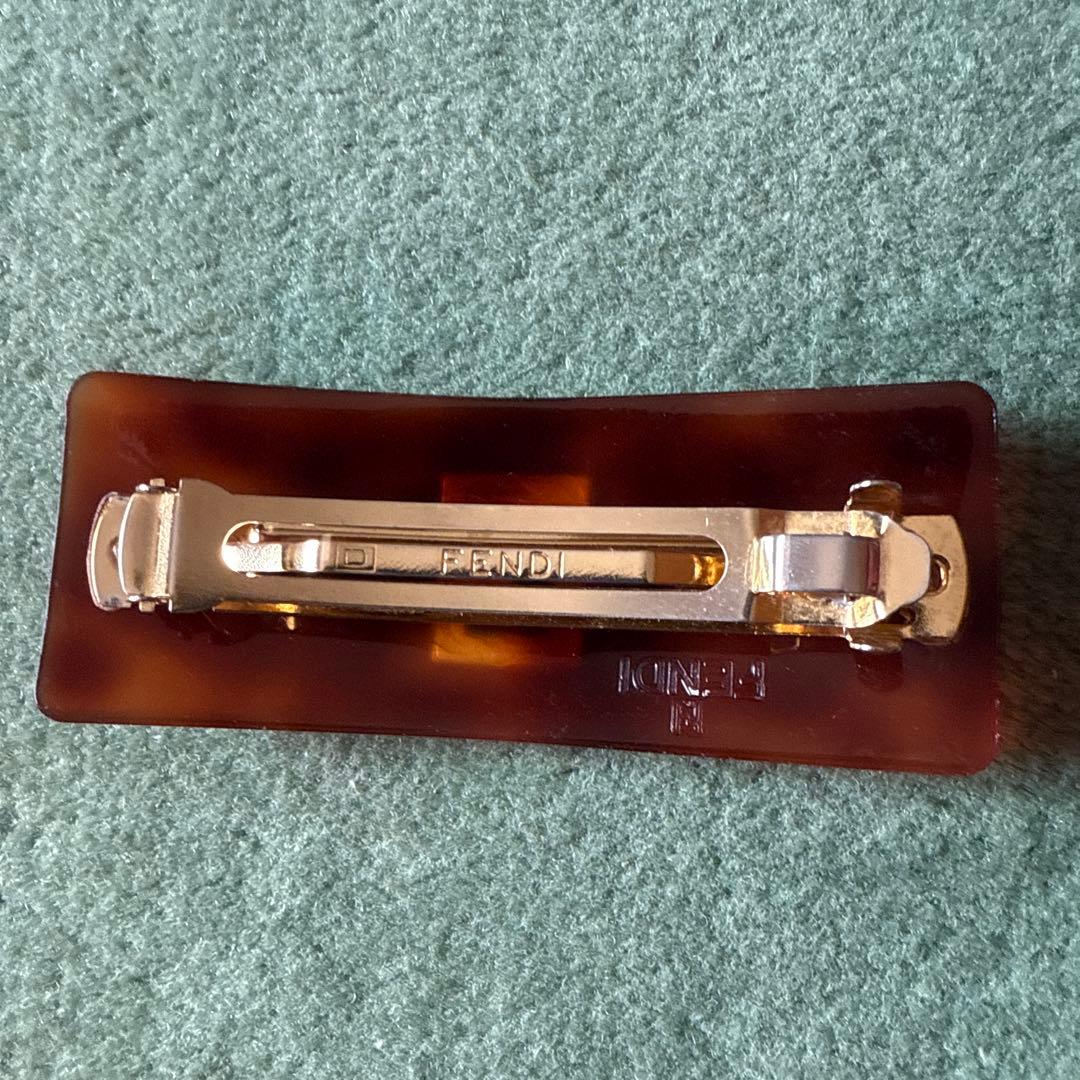 美品　FENDI ブラウン　バレッタ