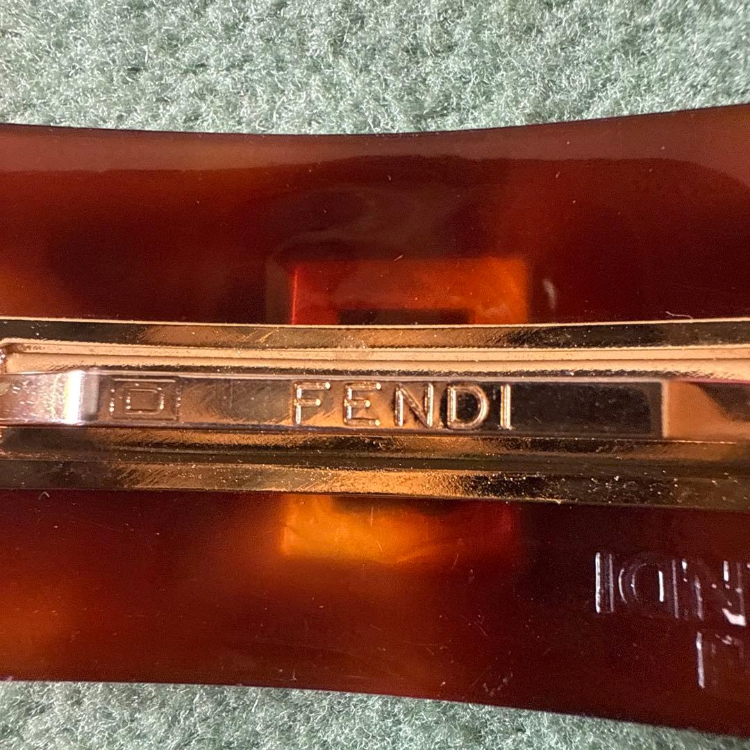 美品　FENDI ブラウン　バレッタ
