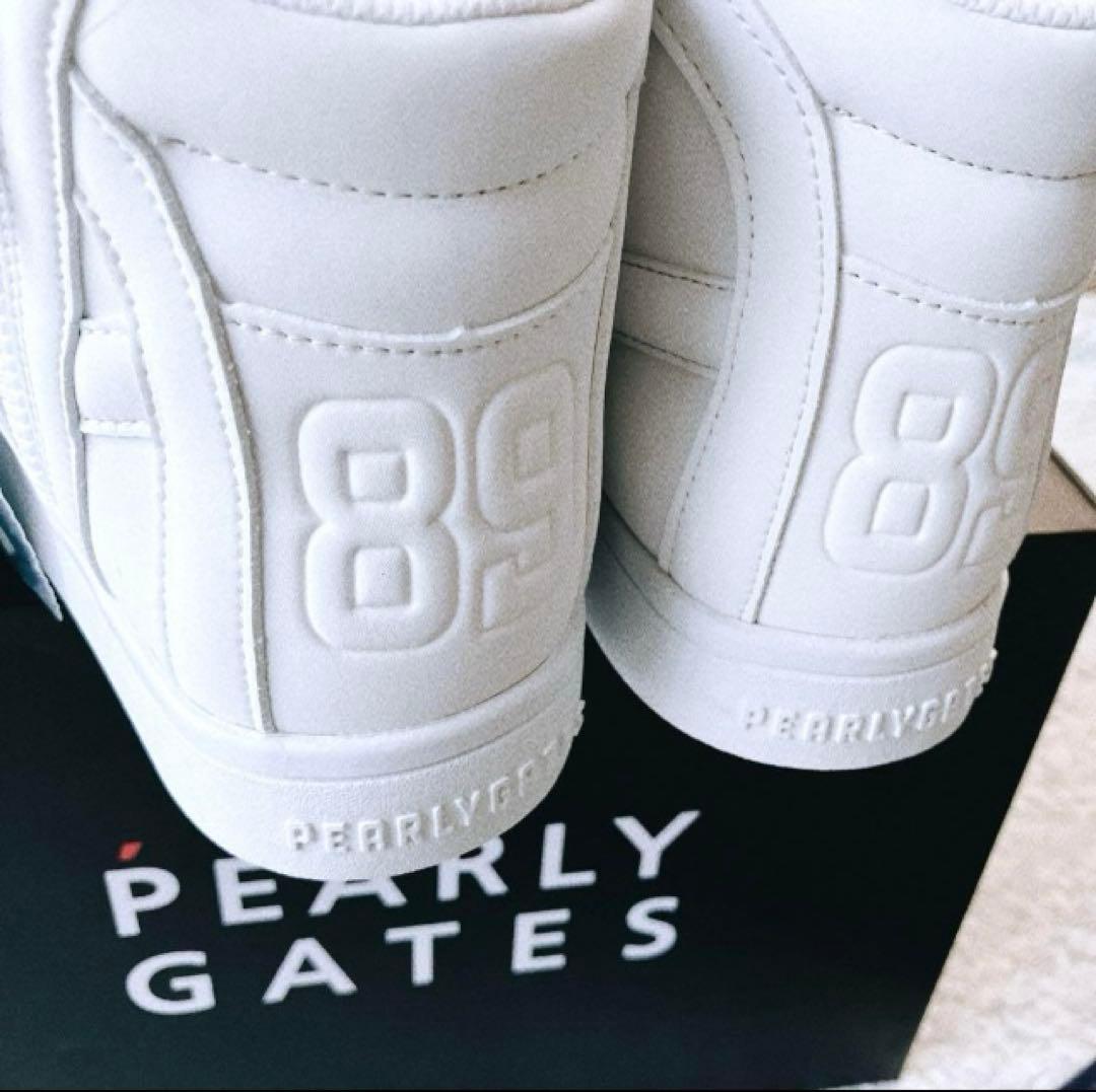 【35,200円新品】パーリーゲイツ　ゴルフ ミドルカット スパイク 23 白