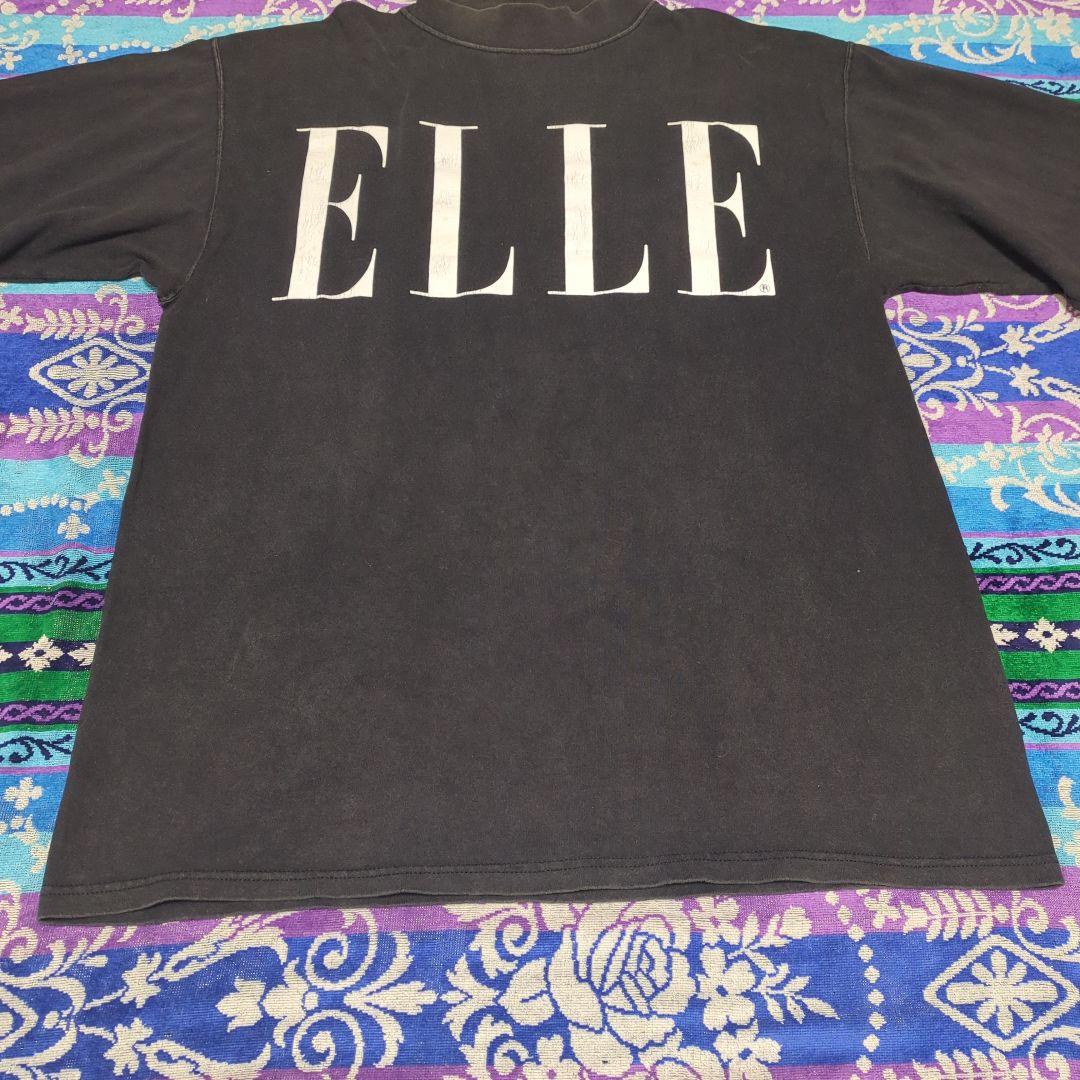 90s ELLE USA製 黒　ロンT